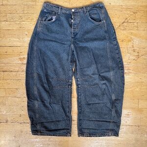 We The Free Good Luck Mid-Rise Barrel Jeans Free People Size 31 Regular